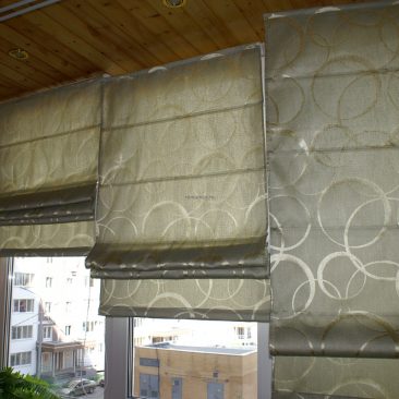 Фото римской шторы на карнизе romantex
