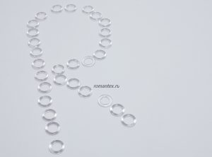 Фото кольцо для римских штор прозрачное
